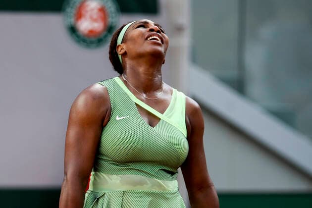 TENNIS - French Open 2021 PARIS,FRANCE,06.June.21 - TENNIS - WTA, Tennis Damen Tour, French Open, Roland Garros, Grand Slam. Image shows the disappointment of Serena Williams (USA).  GEPAxpictures xPatrickxSteiner