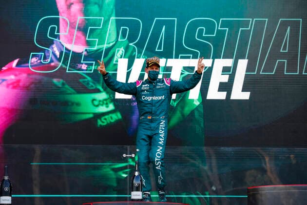 5 Sebastian Vettel GER, Aston Martin Cognizant F1 Team , F1 Grand Prix of Azerbaijan at Baku City Circuit on June 6, 2021 in Baku, Azerbaijan Photo by HOCH ZWEI Baku Azerbaijan