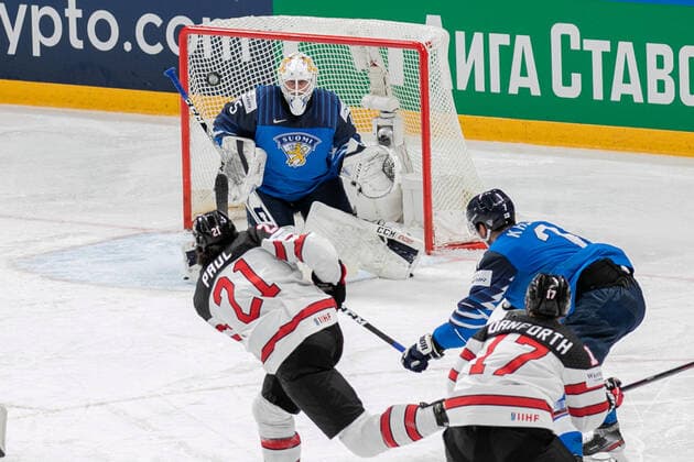 GOLD MEDAL Finland VS Canada FINAL SCORE during World Championship, WM, Weltmeisterschaft 2021 - Gold Medal - Finland vs Canada, Ice hockey, Eishockey in Riga, Latvia, June 06 2021  Copyright: xLiveMedia AndreaxRex xIPAx xLiveMediax 0