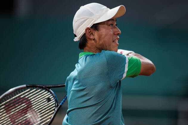 Kei Nishikori ( Japon ) TENNIS : Roland Garros 2021 - Internationaux de France - 06 06 2021 FedericoPestellini Panoramic 