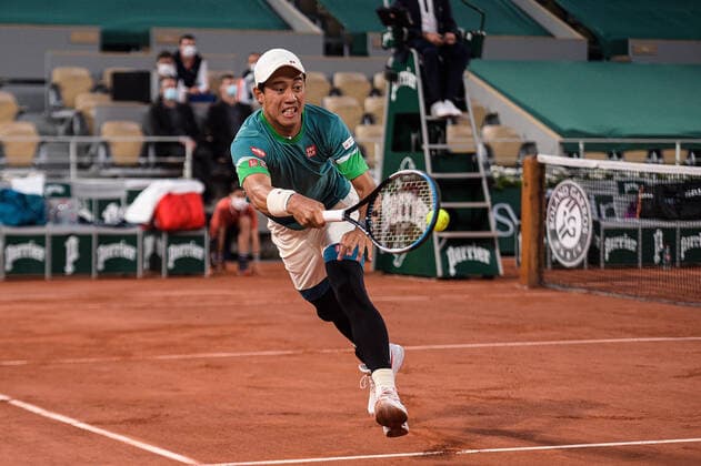 Kei Nishikori ( Japon ) TENNIS : Roland Garros 2021 - Internationaux de France - 06 06 2021 FedericoPestellini Panoramic 