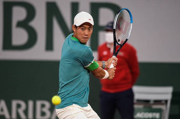 Kei Nishikori ( Japon ) TENNIS : Roland Garros 2021 - Internationaux de France - 06 06 2021 FedericoPestellini Panoramic 