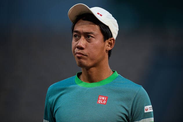 Attitude de Kei Nishikori ( Japon ) TENNIS : Roland Garros 2021 - Internationaux de France - 06 06 2021 FedericoPestellini Panoramic 