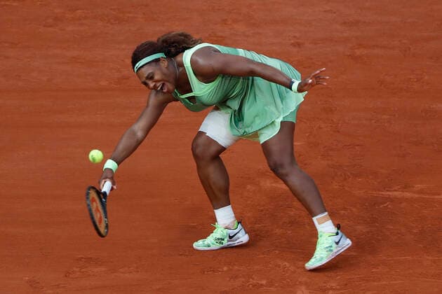 2021 French Open - Day Eight Serena Williams of the United States in action against Elena Rybakina of Kazakhstan in the 4th round of the singles on Court Philippe-Chatrier during the French Open Tennis Tournament at Roland Garros in Paris, France on June 06, 2021. Paris France taamallah-notitle210606_npeDo  Copyright: xMehdixTaamallahx
