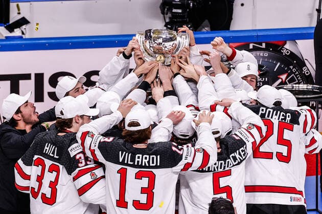 06 06 2021, Riga, Arena Riga, Final Finland Canada 2021 IIHF Ice Hockey World Championship , Canada is world champion 2021 Riga Riga Latvia  Copyright: xJustPictures.ch JarixPestelaccix