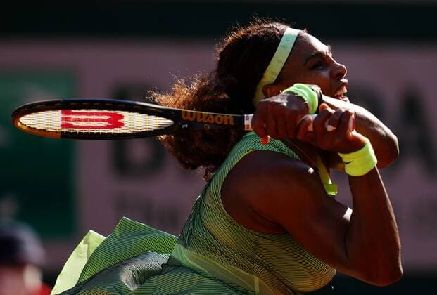 Mandatory Credit: Photo by Javier Garcia BPI Shutterstock (12019127ei) Serena Williams in fourth round action French Open Tennis, Day Eight, Roland Garros, Paris, France - 06 Jun 2021 French Open Tennis, Day Eight, Roland Garros, Paris, France - 06 Jun 2021  Copyright: xJavierxGarcia BPI Shutterstockx 12019127ei