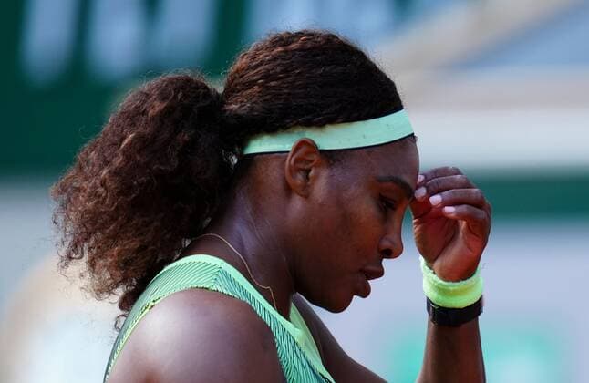 Mandatory Credit: Photo by Javier Garcia BPI Shutterstock (12019127ej) Serena Williams in fourth round action French Open Tennis, Day Eight, Roland Garros, Paris, France - 06 Jun 2021 French Open Tennis, Day Eight, Roland Garros, Paris, France - 06 Jun 2021  Copyright: xJavierxGarcia BPI Shutterstockx 12019127ej