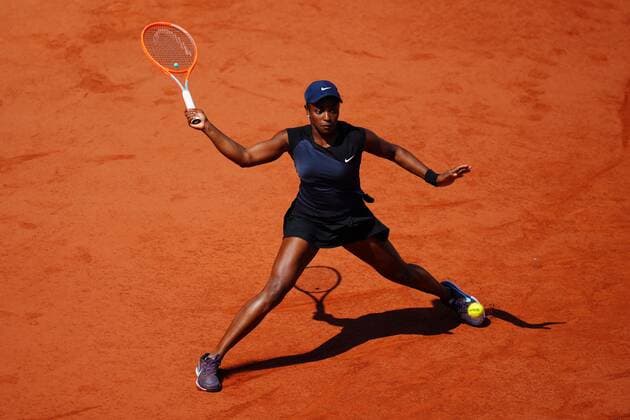 Mandatory Credit: Photo by Javier Garcia BPI Shutterstock (12019129b) Sloane Stephens in fourth round action French Open Tennis, Day Nine, Roland Garros, Paris, France - 07 Jun 2021 French Open Tennis, Day Nine, Roland Garros, Paris, France - 07 Jun 2021  Copyright: xJavierxGarcia BPI Shutterstockx 12019129b