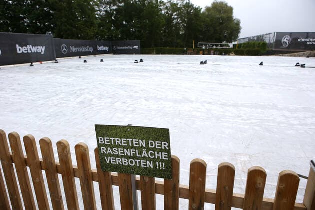 07 06 2021 Germany, Stuttgart, Tennis MercedesCup 2021, Overview, Feature, No trespassing on the grass surface