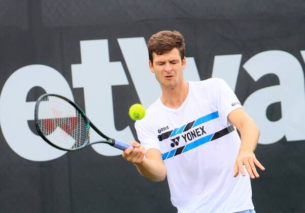 07 06 2021, ATP Tour MercedesCup Stuttgart, Weissenhofff, tennis, sports, in the picture Hubert Hurkacz POL