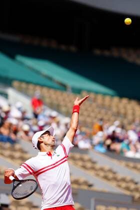 Mandatory Credit: Photo by Javier Garcia BPI Shutterstock (12019129dl) Novak Djokovic in fourth round action French Open Tennis, Day Nine, Roland Garros, Paris, France - 07 Jun 2021 French Open Tennis, Day Nine, Roland Garros, Paris, France - 07 Jun 2021  Copyright: xJavierxGarcia BPI Shutterstockx 12019129dl