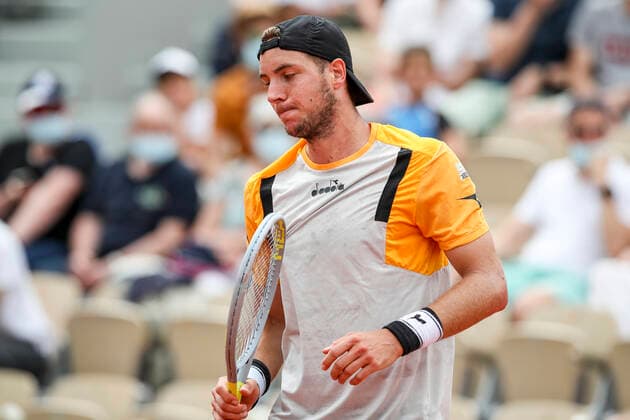 Sport Bilder des Tages TENNIS - French Open 2021 PARIS,FRANCE,07.June.21 - TENNIS - ATP, Tennis Herren World Tour, French Open, Roland Garros, Grand Slam. Image shows Jan-Lennard Struff (GER).  GEPAxpictures xPatrickxSteiner