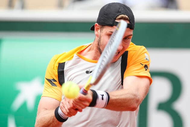 TENNIS - French Open 2021 PARIS,FRANCE,07.June.21 - TENNIS - ATP, Tennis Herren World Tour, French Open, Roland Garros, Grand Slam. Image shows Jan-Lennard Struff (GER).  GEPAxpictures xPatrickxSteiner