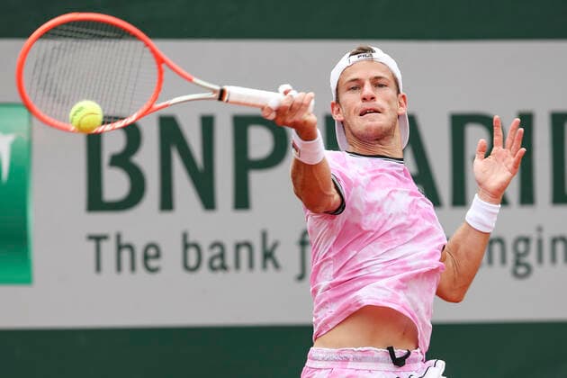 TENNIS - French Open 2021 PARIS,FRANCE,07.June.21 - TENNIS - ATP, Tennis Herren World Tour, French Open, Roland Garros, Grand Slam. Image shows Diego Schwartzman (ARG).  GEPAxpictures xPatrickxSteiner