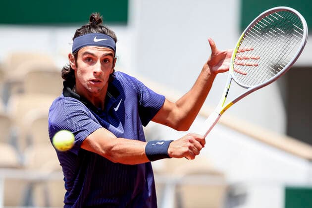 TENNIS - French Open 2021 PARIS,FRANCE,07.June.21 - TENNIS - ATP, Tennis Herren World Tour, French Open, Roland Garros, Grand Slam. Image shows Lorenzo Musetti (ITA).  GEPAxpictures xPatrickxSteiner