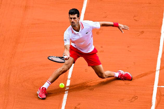 Novak Djokovic (Srb) TENNIS : Internationaux de France Roland Garros 2021 - Paris - 07 06 2021 JBAutissier Panoramic 