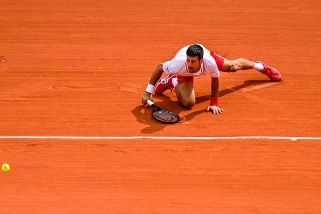 Novak Djokovic (Srb) TENNIS : Internationaux de France Roland Garros 2021 - Paris - 07 06 2021 JBAutissier Panoramic 