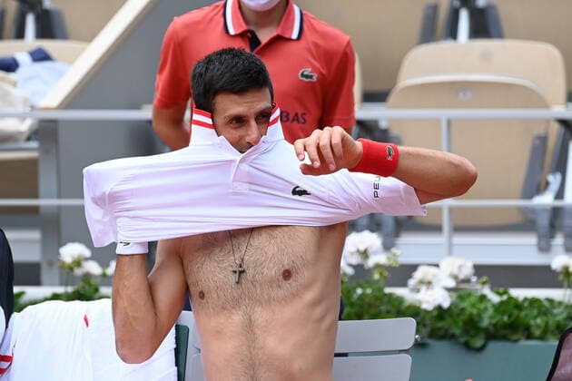 Tennis : Roland Garros 2021 - France - Novak Djokovic - Serbie Tennis : Roland Garros 2021 - France - 07 06 2021 chryslenecaillaud Panoramic 