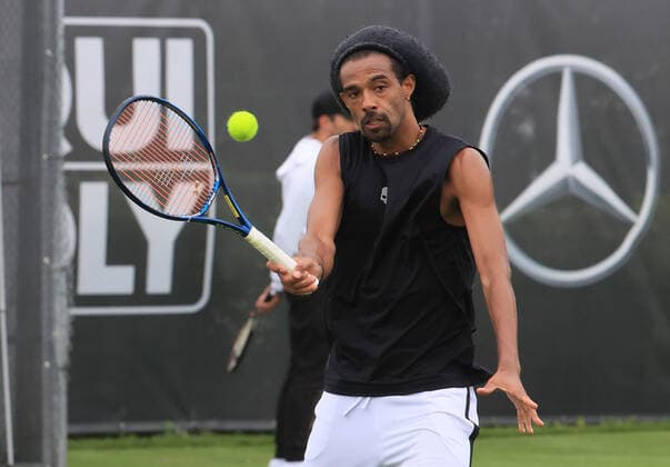 07 06 2021, ATP Tour Mercedes Cup Stuttgart, Weissenhofff, tennis, sports, in the picture Dustin Brown GER