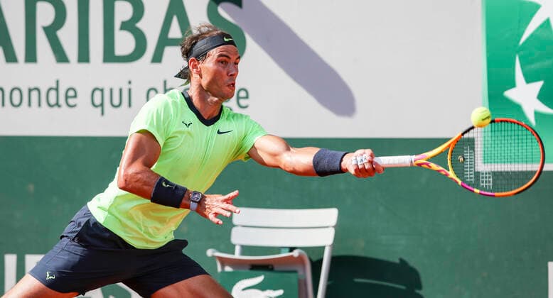 TENNIS - French Open 2021 PARIS,FRANCE,07.June.21 - TENNIS - ATP, Tennis Herren World Tour, French Open, Roland Garros, Grand Slam. Image shows Rafael Nadal (ESP).  GEPAxpictures xPatrickxSteiner