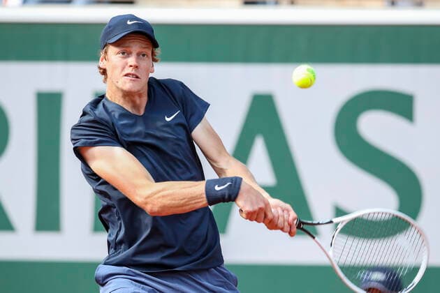 TENNIS - French Open 2021 PARIS,FRANCE,07.June.21 - TENNIS - ATP, Tennis Herren World Tour, French Open, Roland Garros, Grand Slam. Image shows Jannik Sinner (ITA).  GEPAxpictures xPatrickxSteiner