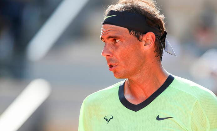 TENNIS - French Open 2021 PARIS,FRANCE,07.June.21 - TENNIS - ATP, Tennis Herren World Tour, French Open, Roland Garros, Grand Slam. Image shows Rafael Nadal (ESP).  GEPAxpictures xPatrickxSteiner