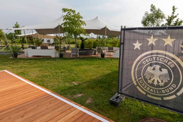 Reportage Preparations of DFB and adidas before the national teams move into the Home Ground in Herzogenaurach at Euro 2020 The area of media support of DFB, adidas and involved media partners Herzogenaurach Bayern Germany