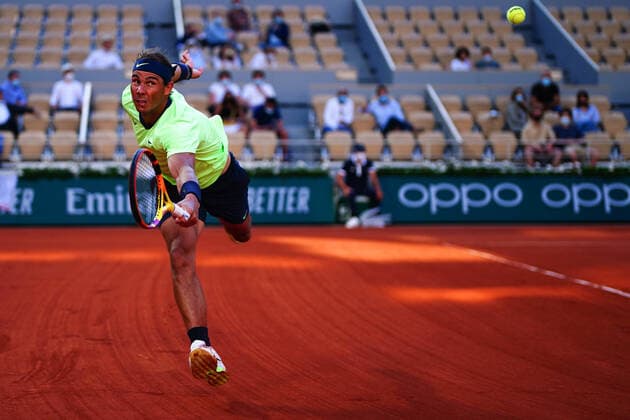 Mandatory Credit: Photo by Javier Garcia BPI Shutterstock (12019129jw) Rafael Nadal during his fourth round match French Open Tennis, Day Nine, Roland Garros, Paris, France - 07 Jun 2021 French Open Tennis, Day Nine, Roland Garros, Paris, France - 07 Jun 2021  Copyright: xJavierxGarcia BPI Shutterstockx 12019129jw