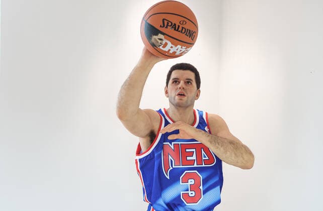 PXL_Wax figure of Drazen Petrovic Photo taken on June 7, 2021 shows wax figure of Drazen Petrovic, known as Mozart of basketball , greatest Croatian and one of the world s greatest basketball players of all time, in Zagreb, Croatia. On the occasion of the 28th anniversary of Drazen Petrovic s death, a lifesize wax figure of the French sculptor Elisabeth Daynes will be presented to the public on Drazen s birthday in Drazen Petrovic Museum MarkoxPrpic PIXSELL