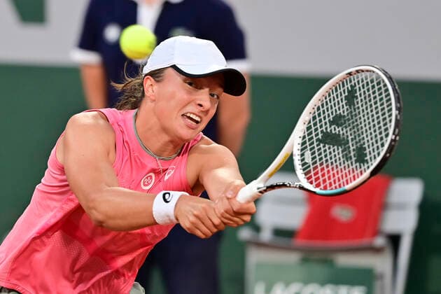 Iga Swiatek (Pol) TENNIS : Internationaux de France Roland Garros 2021 - Paris - 07 06 2021 JBAutissier Panoramic 