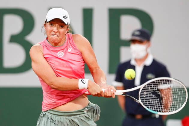 TENNIS - French Open 2021 PARIS,FRANCE,07.June.21 - TENNIS - WTA, Tennis Damen Tour, French Open, Roland Garros, Grand Slam. Image shows Iga Swiatek (POL).  GEPAxpictures xPatrickxSteiner