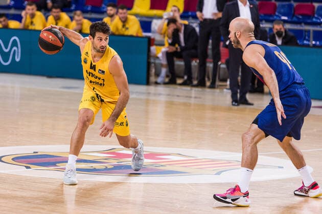 June 7, 2021, Barcelona, Barcelona, Spain: Bruno Fitipaldo of Lenovo Tenerife in action during the Liga Endesa ACB Playoff semi final game 1 match between FC Barcelona, Barca and Lenovo Tenerife at Palau Blaugrana on June 07, 2021 in Barcelona, Spain. Barcelona Spain - ZUMAa181 20210607_zaa_a181_128 Copyright: xJavierxBorregox