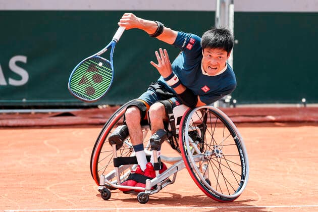 TENNIS - French Open 2021 PARIS,FRANCE,07.June.21 - TENNIS - ATP, Tennis Herren World Tour, French Open, Roland Garros, Grand Slam. Image shows Shingo Kunieda (JPN).  GEPAxpictures xPatrickxSteiner