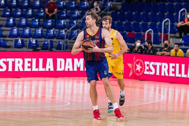 June 7, 2021, Barcelona, Barcelona, Spain: Pau Gasol of FC Barcelona, Barca in action during the Liga Endesa ACB Playoff semi final game 1 match between Fc Barcelona and Lenovo Tenerife at Palau Blaugrana on June 07, 2021 in Barcelona, Spain. Barcelona Spain - ZUMAa181 20210607_zaa_a181_169 Copyright: xJavierxBorregox