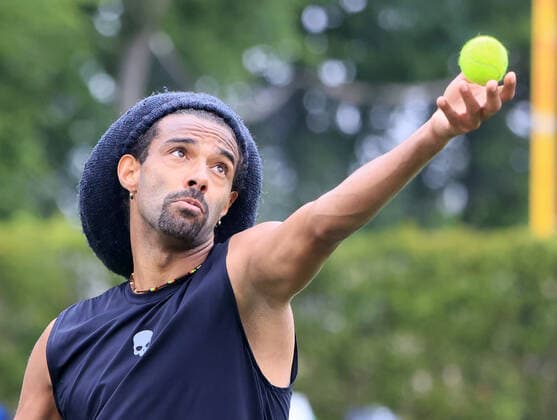 07 06 2021, ATP Tour Mercedes Cup Stuttgart, Weissenhofff, tennis, sports, in the picture Dustin Brown GER