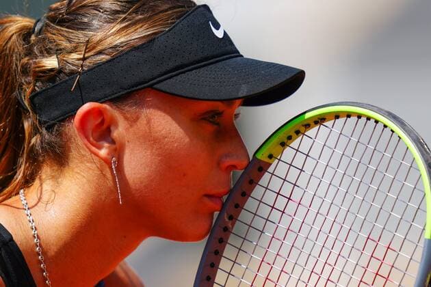 Mandatory Credit: Photo by Javier Garcia BPI Shutterstock (12042203k) Paula Badosa during her quarter final match French Open Tennis, Day Ten, Roland Garros, Paris, France - 08 Jun 2021 French Open Tennis, Day Ten, Roland Garros, Paris, France - 08 Jun 2021  Copyright: xJavierxGarcia BPI Shutterstockx 12042203k
