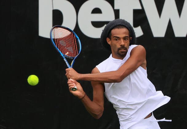 08 06 2021, ATP Tour Mercedes Cup Stuttgart, Weissenhofff, tennis, sports, in the picture Dustin Brown GER