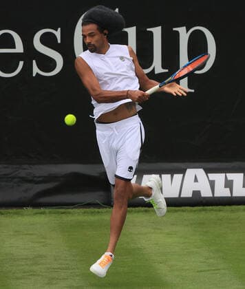 08 06 2021, ATP Tour Mercedes Cup Stuttgart, Weissenhofff, tennis, sports, in the picture Dustin Brown GER