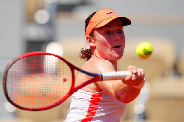 Mandatory Credit: Photo by Javier Garcia BPI Shutterstock (12042203be) Tamara Zidansek during her quarter final match French Open Tennis, Day Ten, Roland Garros, Paris, France - 08 Jun 2021 French Open Tennis, Day Ten, Roland Garros, Paris, France - 08 Jun 2021  Copyright: xJavierxGarcia BPI Shutterstockx 12042203be