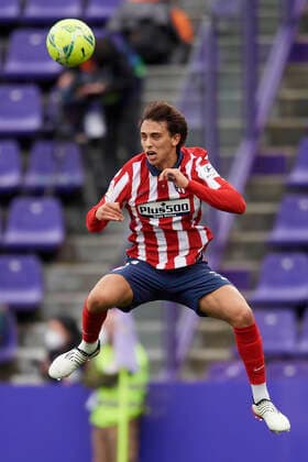 Real Valladolid CF v Atletico de Madrid - La Liga Santander Joao Felix of Atletico Madrid in action during the La Liga Santander match between Real Valladolid CF and Atletico de Madrid at Estadio Municipal Jose Zorrilla on May 22, 2021 in Valladolid, Spain. Sporting stadiums around Spain remain under strict restrictions due to the Coronavirus Pandemic as Government social distancing laws prohibit fans inside s resulting in games being played behind closed doors Valladolid Spain breton-realvall210522_npxsM  Copyright: xJosexBretonx