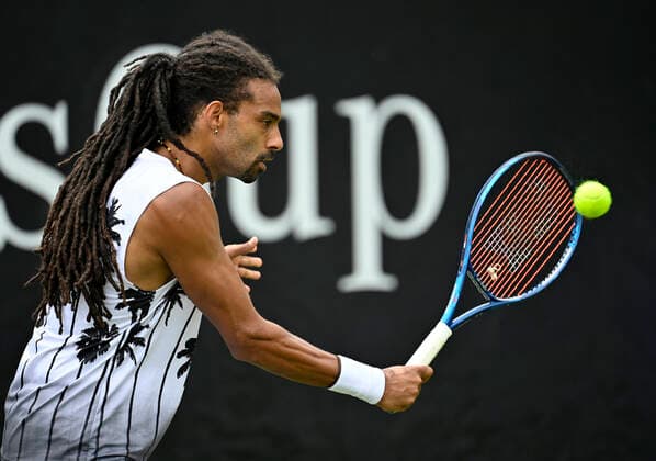 Dustin Brown GER Action 08 06 2021 Tennis MercedesCup Stuttgart 2021 Weißenhof ATP 07 13 06 2021 Tennis MercedesCup Stuttgart 2021