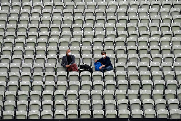 on the grandstand the AHA rules will be followed 08 06 2021 Tennis MercedesCup Stuttgart 2021 Weißenhof ATP 07 13 06 2021 Tennis MercedesCup Stuttgart 2021