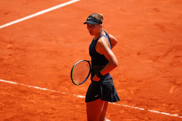 Mandatory Credit: Photo by Javier Garcia BPI Shutterstock (12042203ez) Paula Badosa during her quarter final match French Open Tennis, Day Ten, Roland Garros, Paris, France - 08 Jun 2021 French Open Tennis, Day Ten, Roland Garros, Paris, France - 08 Jun 2021  Copyright: xJavierxGarcia BPI Shutterstockx 12042203ez