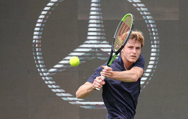 08 06 2021 Germany, Stuttgart, Tennis MercedesCup 2021, Rudolf Molleker GER