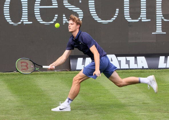 08 06 2021, ATP Tour Mercedes Cup Stuttgart, Weissenhofff, tennis, sports, in the picture Rudolf Molleker GER