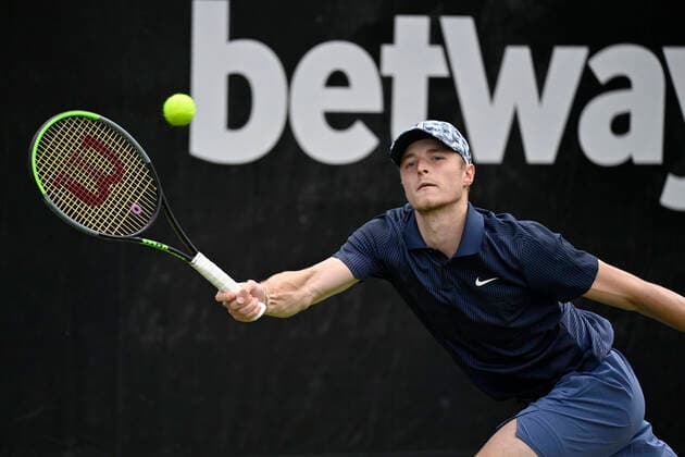 Rudolf Molleker GER Action 08 06 2021 Tennis MercedesCup Stuttgart 2021 Weißenhof ATP 07 13 06 2021 Tennis MercedesCup Stuttgart 2021