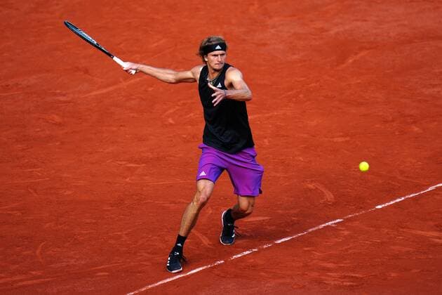 Mandatory Credit: Photo by Javier Garcia BPI Shutterstock (12042203jz) Alexander Zverev during his quarter final match French Open Tennis, Day Ten, Roland Garros, Paris, France - 08 Jun 2021 French Open Tennis, Day Ten, Roland Garros, Paris, France - 08 Jun 2021  Copyright: xJavierxGarcia BPI Shutterstockx 12042203jz