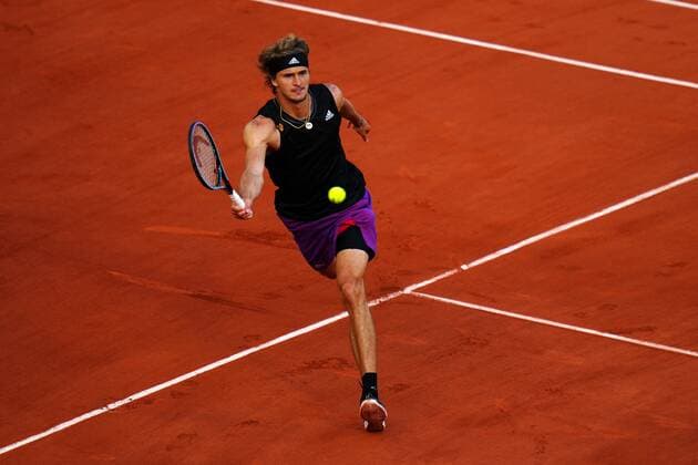 Mandatory Credit: Photo by Javier Garcia BPI Shutterstock (12042203kq) Alexander Zverev during his quarter final match French Open Tennis, Day Ten, Roland Garros, Paris, France - 08 Jun 2021 French Open Tennis, Day Ten, Roland Garros, Paris, France - 08 Jun 2021  Copyright: xJavierxGarcia BPI Shutterstockx 12042203kq