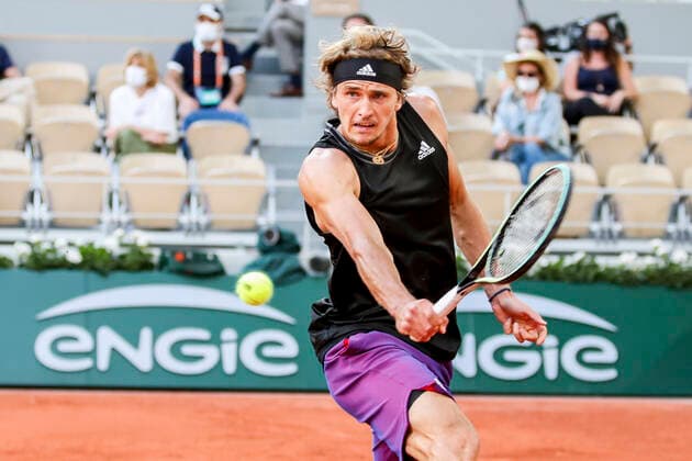 TENNIS - French Open 2021 PARIS,FRANCE,08.June.21 - TENNIS - ATP, Tennis Herren World Tour, French Open, Roland Garros, Grand Slam. Image shows Alexander Zverev (GER).  GEPAxpictures xPatrickxSteiner