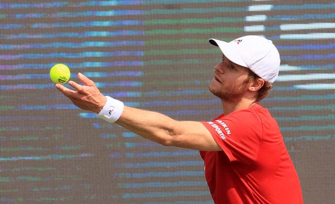 09 06 2021, ATP Tour Mercedes Cup Stuttgart, Weissenhofff, tennis, sports, in the picture Yannick Hanfmann GER